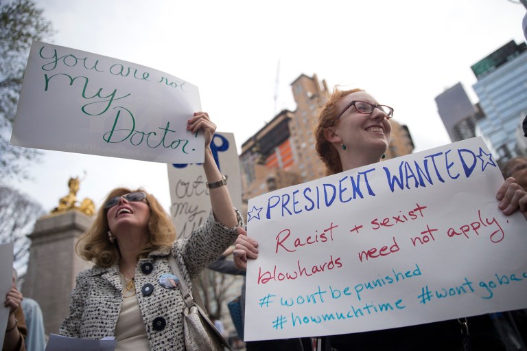 Just under 60 percent of women voters believe Donald Trump's comments about women are 