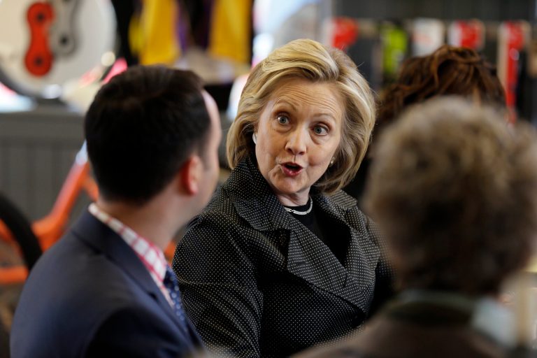 The 296 emails released by the State Department were heavily redacted and included at least one email containing a passage that was upgraded to classified just hours before it was slated for release. (AP Photo)