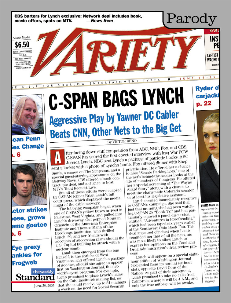 C-SPAN nabs Lynch exclusive.