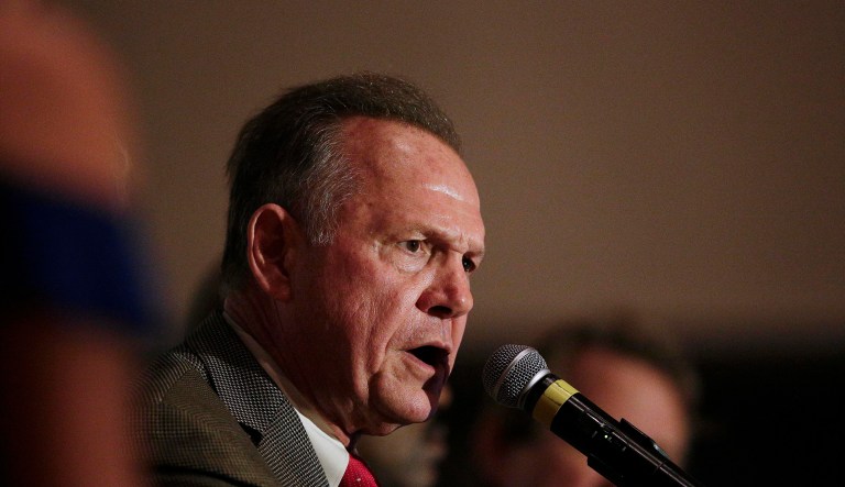 Moore currently is in a close race against Democrat Doug Jones ahead of a Dec. 12 election. (AP Photo/Brynn Anderson)