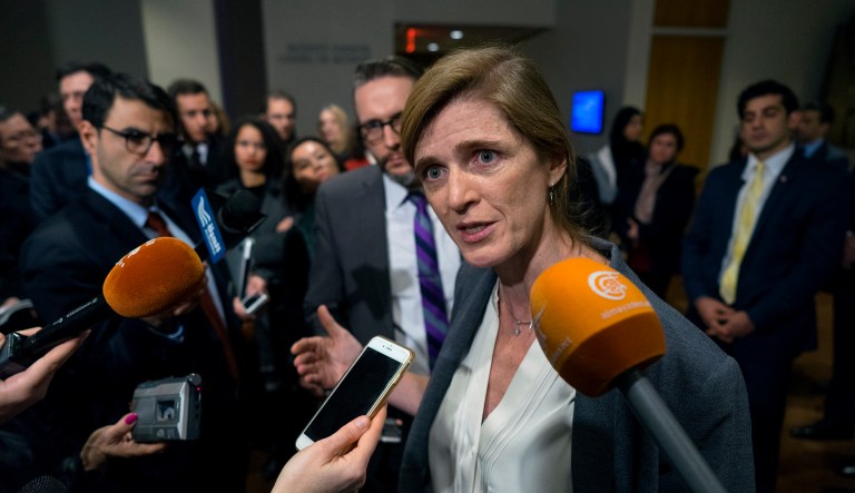 Power is also expected to talk to the House Intelligence Committee, but no date for that meeting has been set. (AP Photo/Craig Ruttle)