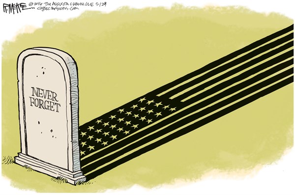 Editorial cartoon: Never forget