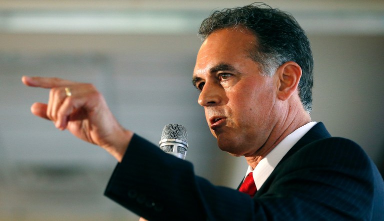 Republican Danny Tarkanian is hoping to unseat incumbent Sen. Dean Heller, R-Nev., in the upcoming 2018 elections. One of Tarkanian's vocal supporters is Dennis Hof, the country's most prominent pimp. (AP Photo/John Locher, File)