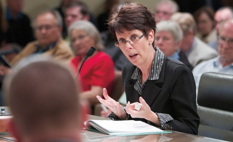 âYouâre just looking at an environment and a tradition that has always been male-dominated,â said Annette Dubas, a state senator who dropped out of the Nebraska Democratic gubernatorial primary. (AP Photo/Nati Harnik)
