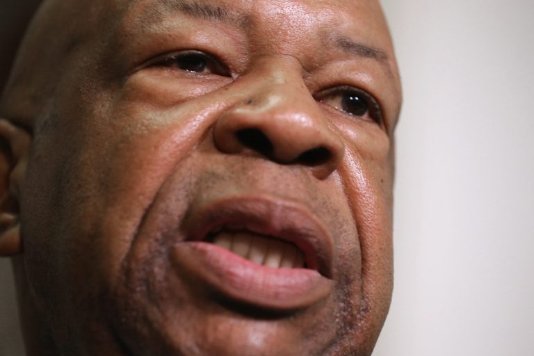 House Oversight and Government Reform Committee ranking member Rep. Elijah Cummings, D-Md., talks to reporters after a hearing in the Rayburn House Office Building March 5, 2014 in Washington. (Photo by Chip Somodevilla/Getty images)