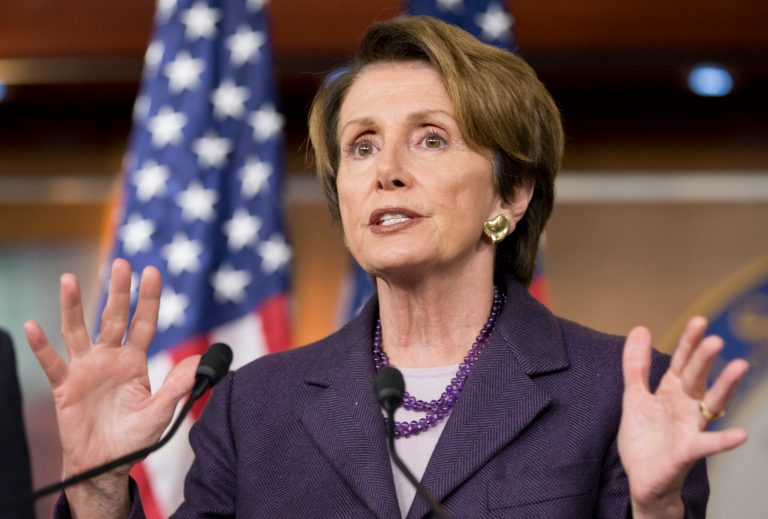House Minority Leader Nancy Pelosi, D-Calif., discusses congressional progress and the budget deal at a news conference on Capitol Hill in Washington on Dec. 5. (AP Photo/J. Scott Applewhite)