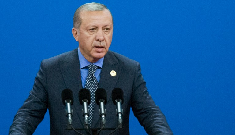 Senators are calling on President Trump to rebuke Turkish President Recep Tayyip Erdogan for his authoritarian policies. (AP Photo/Alexander Zemlianichenko)