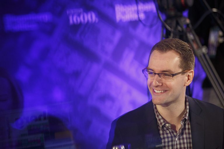 Robby Mook at a recent conference in San Francisco pitched his idea for providing Secret Service-style cybersecurity protection to candidates at various levels, not just the presidential contenders who are physically accompanied by Secret Service agents but left on their own to fend of cyber attacks. (Patrick T. Fallon/Bloomberg)