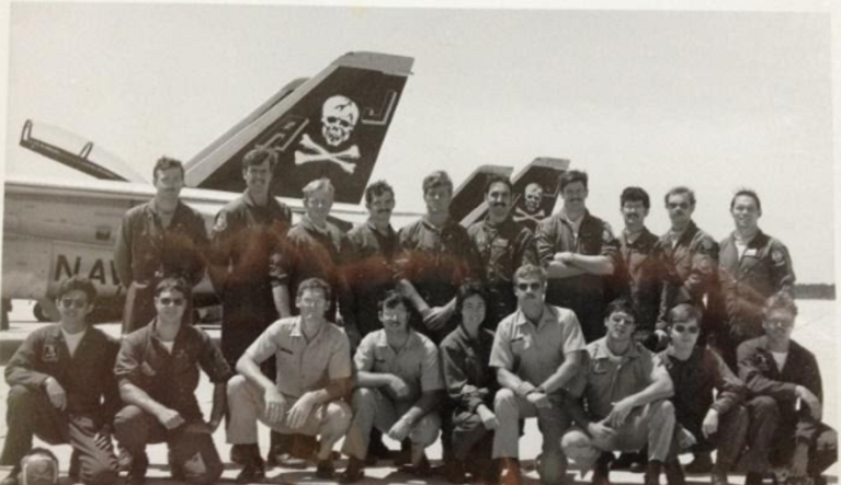NAS Pensacola classmates: John âYogiâ Graham (bottom row, second from the left) and Glen âWheelsâ Wheless (bottom row, third from left).