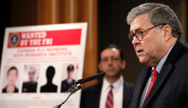 China denies cyberespionage charges from US over Equifax hack