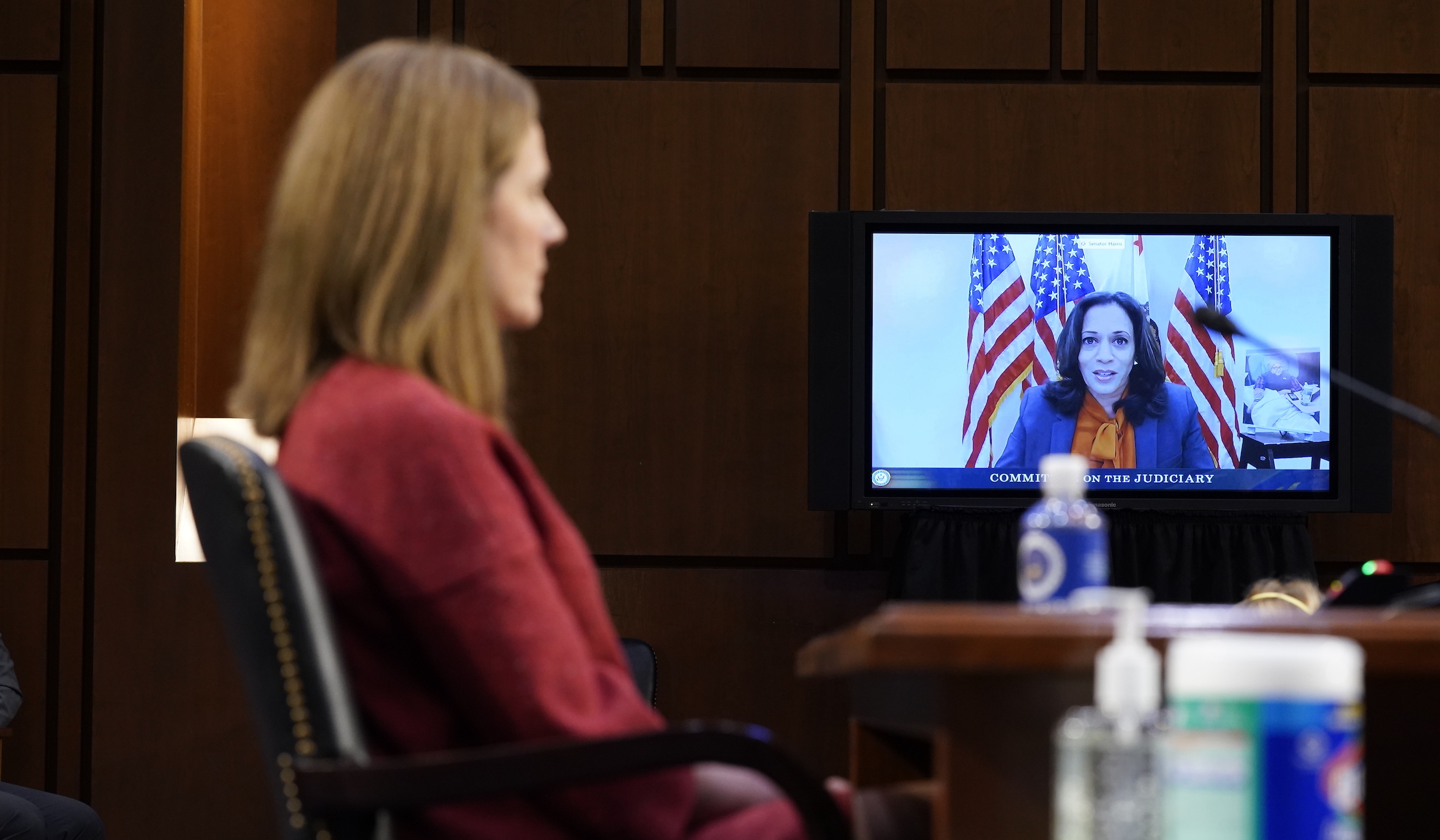 On Day Two, Barrett promises judicial independence after Democrats question Trump’s and Scalia’s influence