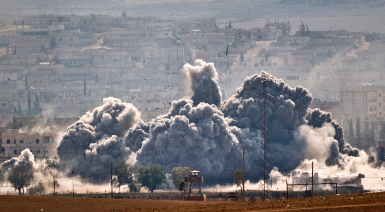 An investigation concluded U.S., British, Australian and Danish aircraft mistakenly bombed forces aligned with the Syrian government Sept. 17 after they were misidentified as Islamic State fighters. (AP Photo/Vadim Ghirda)