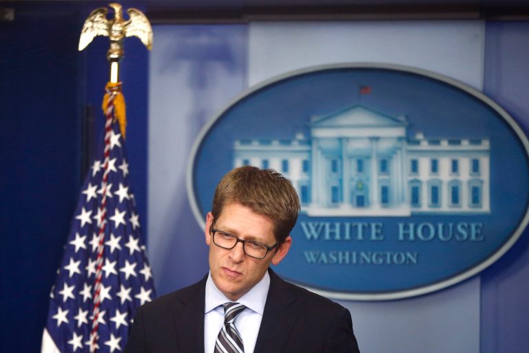 White House press secretary Jay Carney insisted that it was a fact that people were getting enrolled in the health insurance exchanges, in spite of the technical difficulties with Healthcare.gov. (AP Photo/Charles Dharapak)
