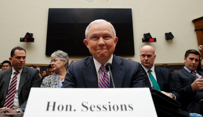 Attorney General Jeff Sessions told the House Judiciary Committee that the Justice Department has 27 investigations underway into classified leaks. (AP Photo/Alex Brandon)
