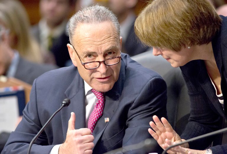 /J. Scott Applewhite/AP
Sen. Chuck Schumer, D-N.Y., is co-sponsoring an immigration reform bill with Sen. Marco Rubio, R-Fla.