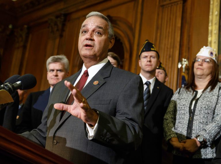 Jeff Miller, the chairman of the House Veterans' Affairs Committee, is burrowed in his office, across the street from the Capitol, plotting the next several months of his aggressive strategy to get to the bottom of a national scandal that has enveloped the Department of Veterans Affairs. (AP Photo)