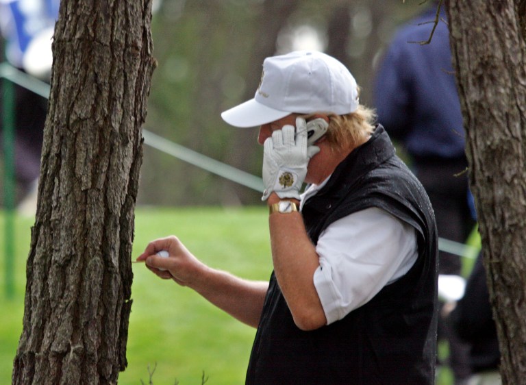 Gawker has published former reality television star Donald Trump's personal cellphone. (AP Photo/Eric Risberg)