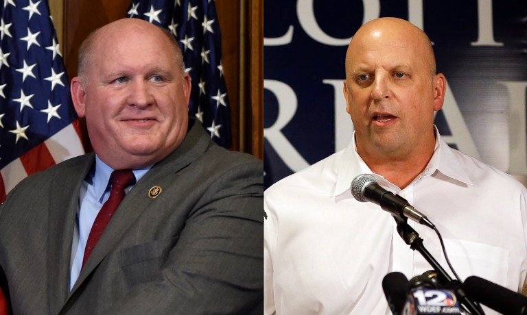 Rep. Glenn Thompson, R-Pa., spoke most frequently in the 114th Congress while Rep. Scott DesJarlais, R-Tenn., spoke the least. (AP photos)