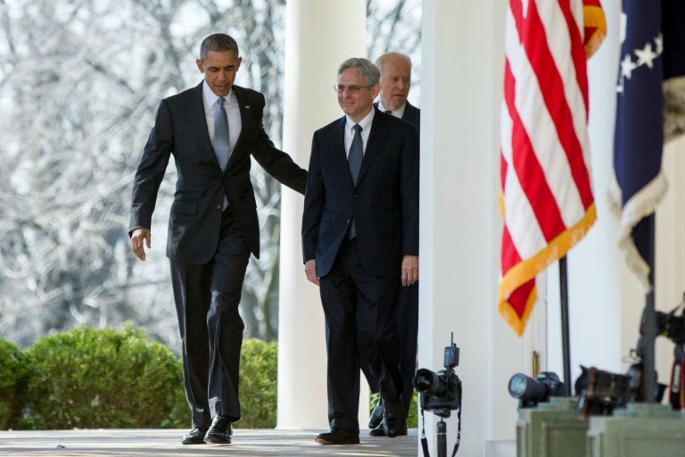 Presidential nominee Hillary Clinton has not promised to re-submit Judge Merrick Garland's name for nomination to the Supreme Court should she win the fall election. (AP Photo)
