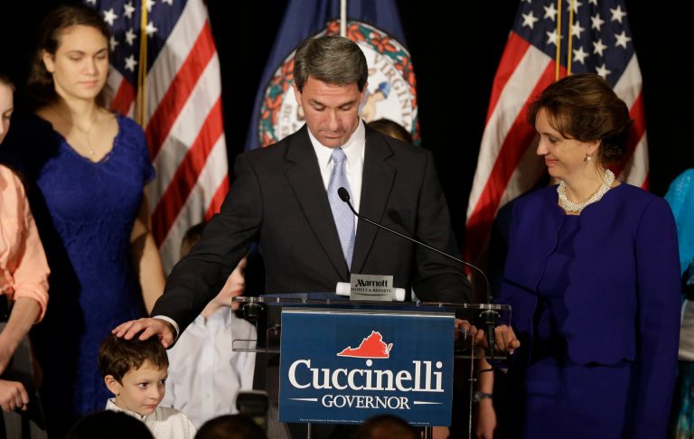 In his loss to Virginia Gov.-elect Terry McAuliffe, Attorney General Ken Cuccinelli spoke little about abortion and other social issues. (AP Photo/Steve Helber)