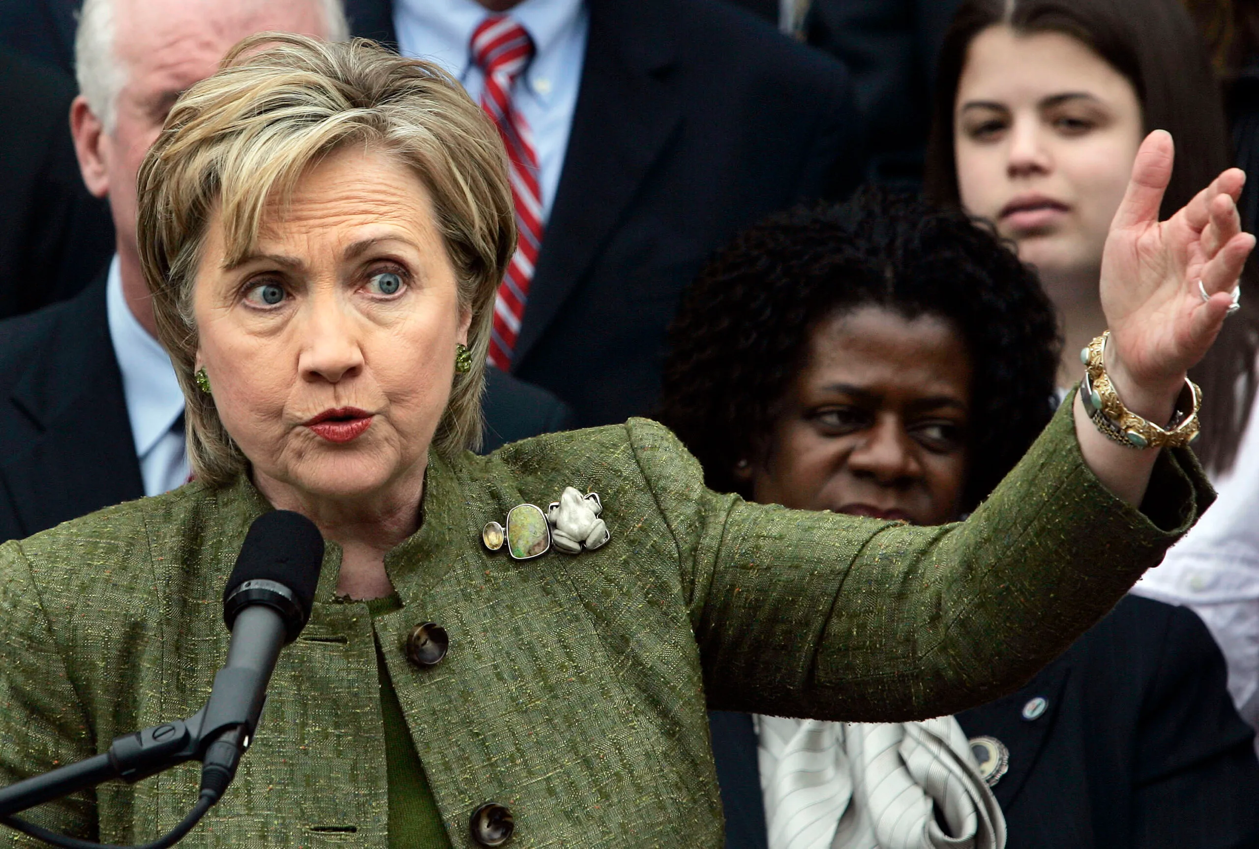 Clinton in 2000, 2008, 2015: Women and children first