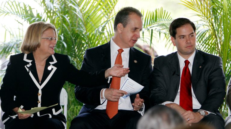 Republican presidential candidate Marco Rubio argued for more public oversight of the VA. (AP Photo/Alan Diaz)