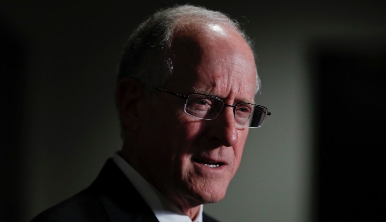 House Intelligence Committee member Rep. Mike Conaway, R-Texas, said Tuesday that he is unsure if after redactions are made to a Democrat-penned committee memo it will have to go before another vote before it's released. (AP Photo/Carolyn Kaster)