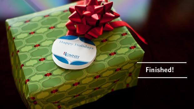 Romney wants his logo on your Christmas presents