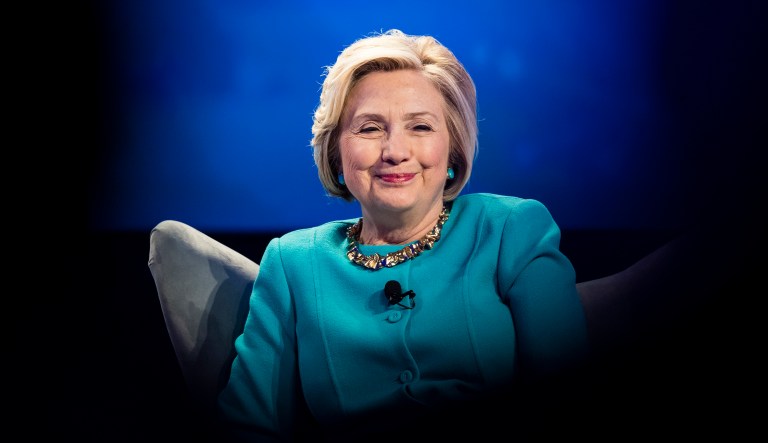 Hillary Clinton's statement, which was released quietly during a major political event, includes no apology, takes a shot at the newspaper that exposed her, dismisses the allegations as old news, and tries to make her response about Trump. (AP Photo/Matt Rourke)