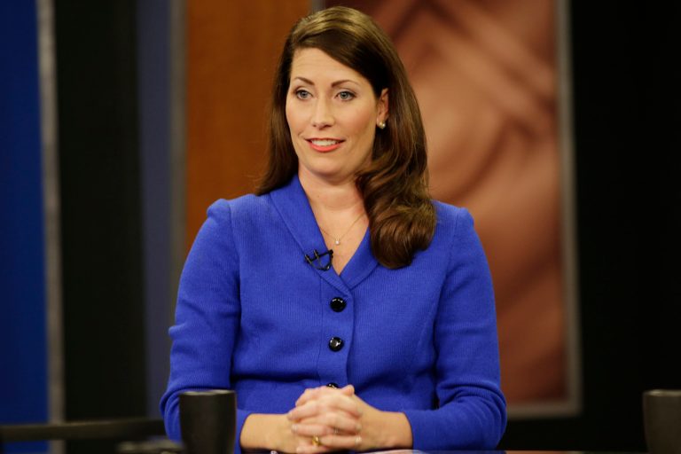 Kentucky Secretary of State Alison Lundergan Grimes, before her appearance on 