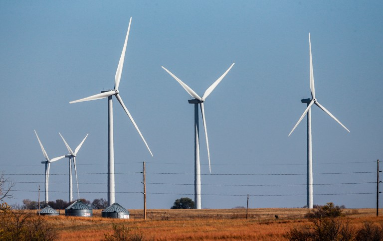 The Republican national platform supports all energy sources, including wind and solar, with no federal help for any of them. (AP Photo/Nati Harnik, File)