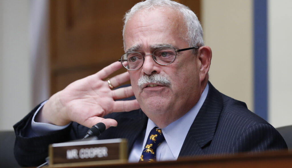 Rep. Gerry Connolly, D-Va., wrote: "No one threatens my guest. You'll have to go through me and break my bones first. #ProtectDREAMers." (AP Photo/Alex Brandon)
