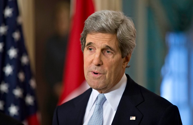 A House committee Friday subpoenaed Secretary of State John Kerry for all communications regarding the Obama administration's rejection of the Keystone XL pipeline. (AP Photo/J. Scott Applewhite)