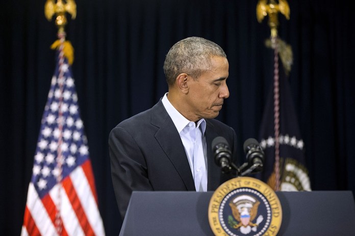 Obama complained about how every presidential nomination is now contested, an example of how "the venom and rancor in Washington has prevented us from getting basic work done." (AP Photo/Pablo Martinez Monsivais)