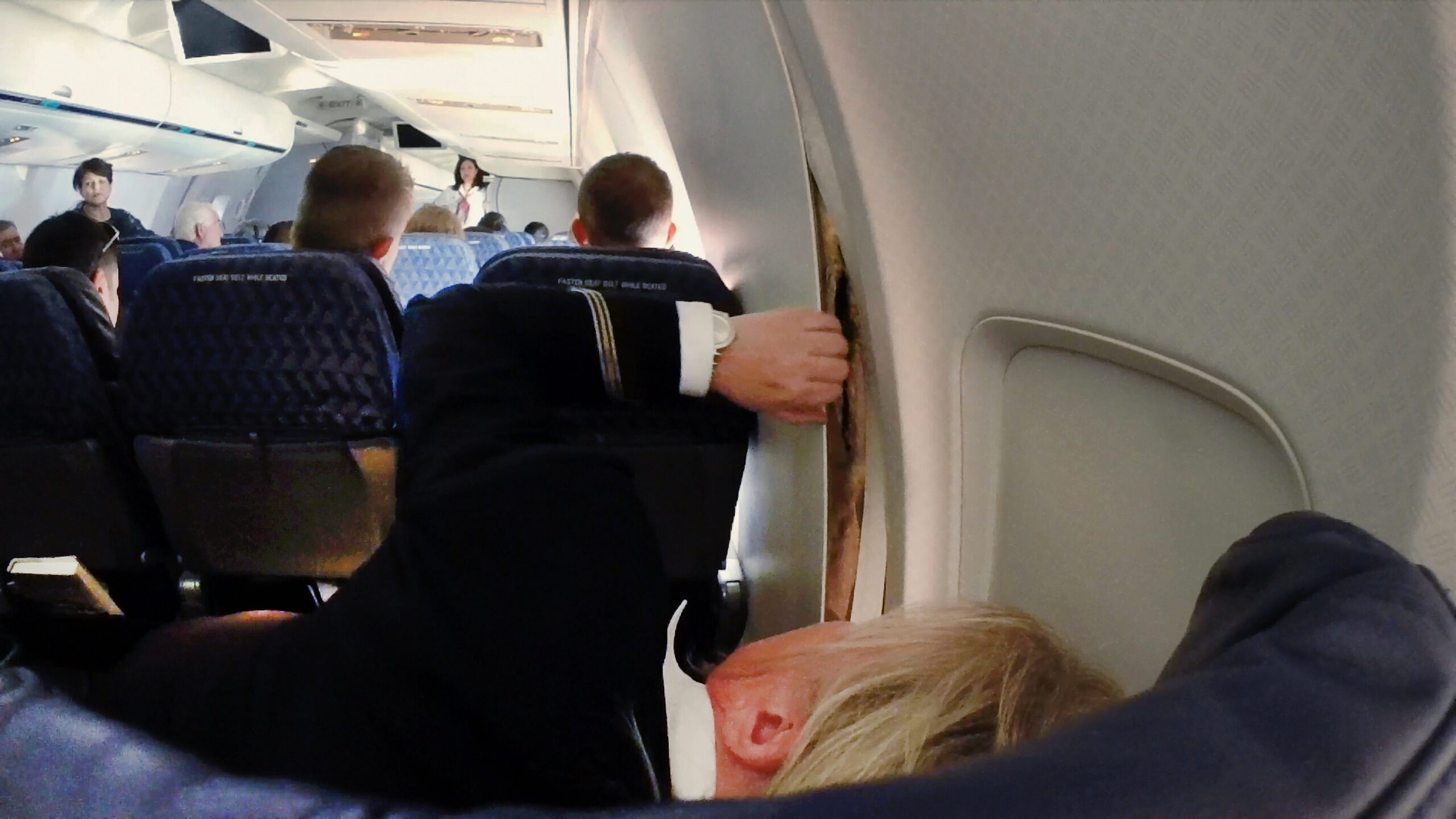 Panel popping plane; scary but not dangerous