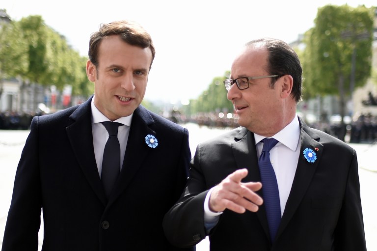 France bucked the populist trend this Sunday by electing a 39-year-old moderate rejecting Le Pen's isolationist, nationalist, anti-EU agenda. (Stephane de Sakutin, Pool via AP)