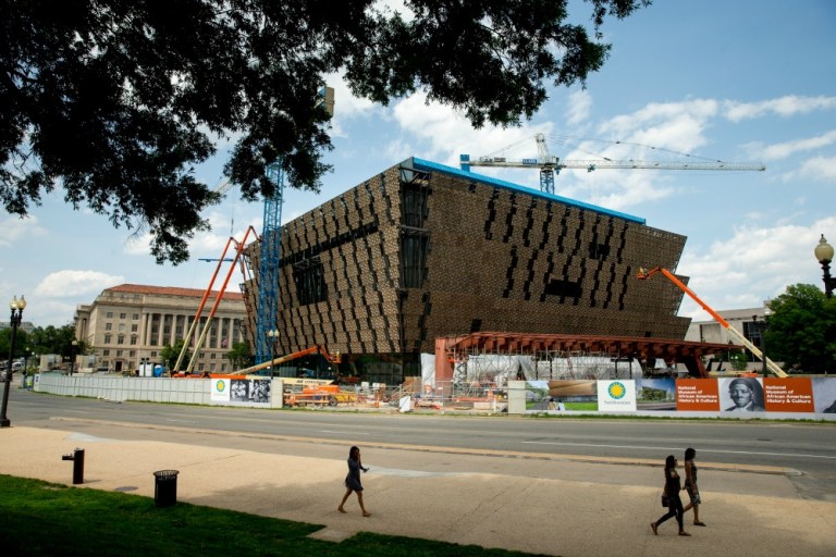 Alfred Street Baptist Church, a historic black church across the Potomac River in Alexandria, Va., has pledged $1 million to the project, making it the first faith-based organization to support the museum. (AP Photo)