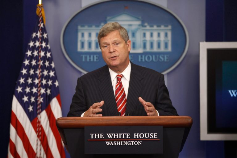   FILE - In this July 18, 2012, file photo, Agriculture Secretary Tom Vilsack talks about the drought during a press briefing at the White House in Washington. Vilsack has some harsh words for rural America: It's 