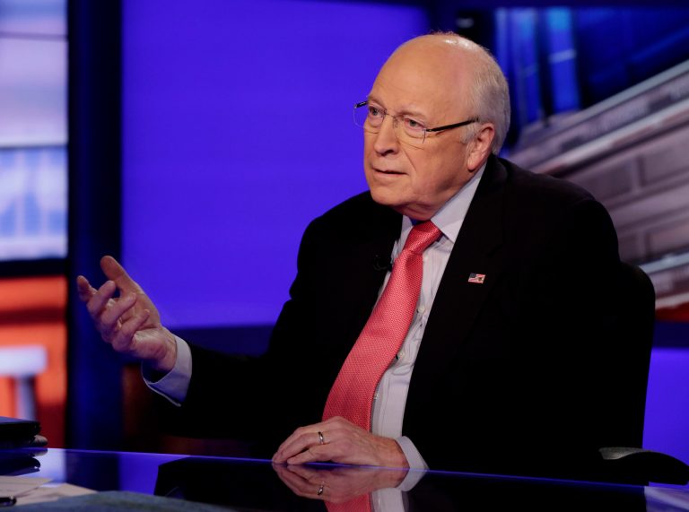Former Vice President Dick Cheney is interviewed by Neil Cavuto for his program 