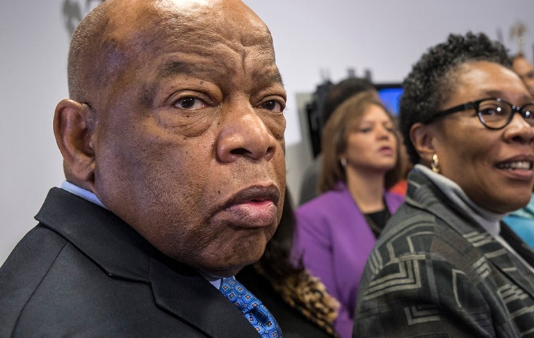 At a press conference Thursday John Lewis, a congressman from Georgia, said 