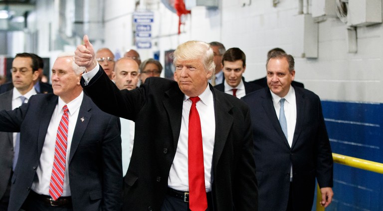 The Trump administration on Wednesday announced its legal team for dealing with compliance and ethics matters. (AP Photo/Evan Vucci, File)