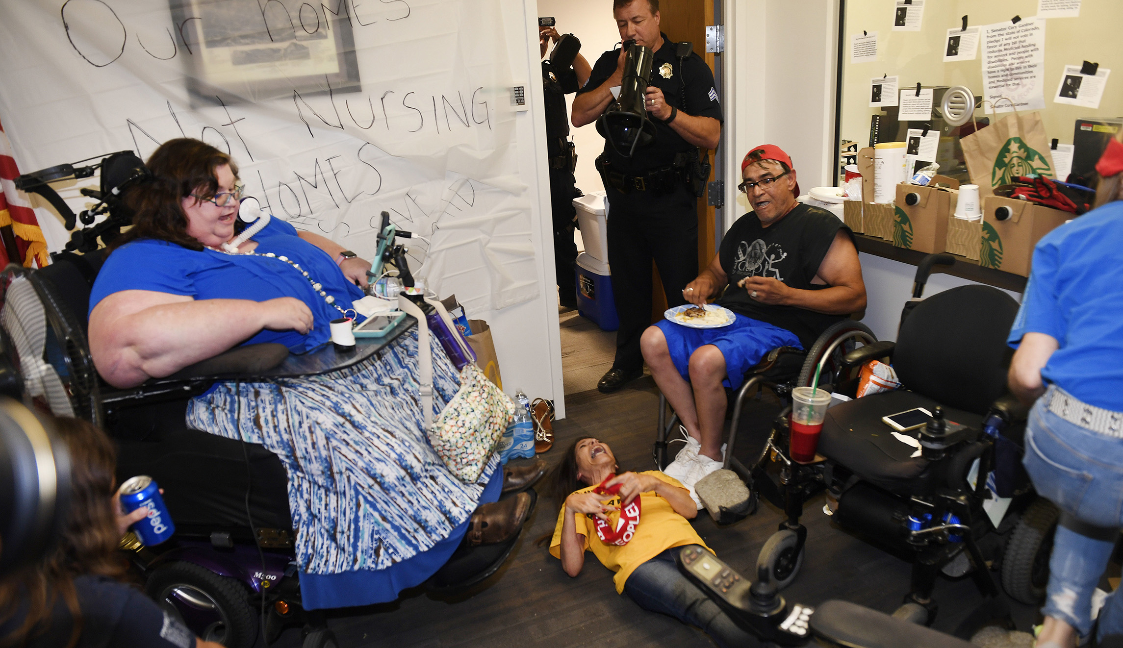Protesters arrested at Sen. Cory Gardner’s office after two-day sit-in protesting healthcare bill