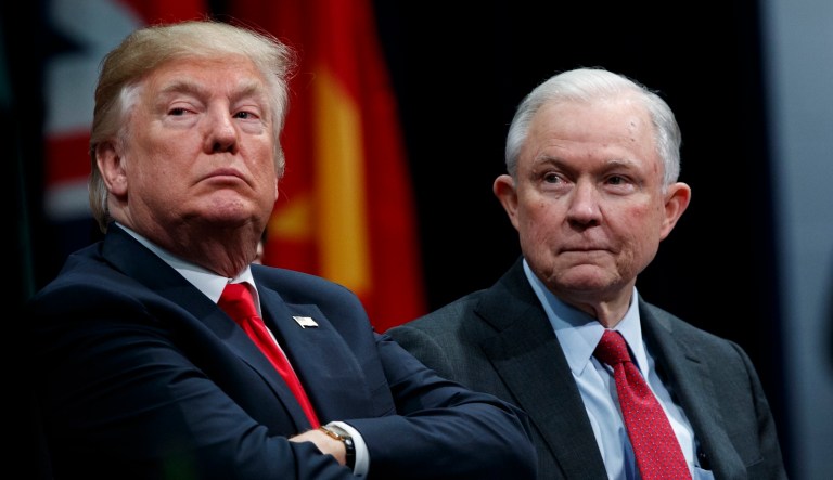 President Trump this week slammed Attorney General Jeff Sessions for asking the Justice Department's Office of Inspector General to investigate alleged abuses of the Foreign Intelligence Surveillance Act. (AP Photo/Evan Vucci, File)
