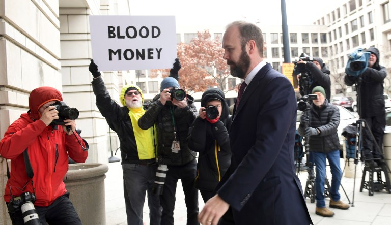 Rick Gates is the third former Trump campaign official to enter into guilty pleas related to charges stemming from Robert Mueller's Russia probe. (AP Photo/Susan Walsh)