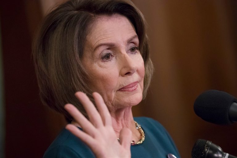 A Texas woman whose son was murdered by an illegal alien put House Minority Leader Nancy Pelosi on the spot during a town hall Tuesday evening. (AP Photo/J. Scott Applewhite)
