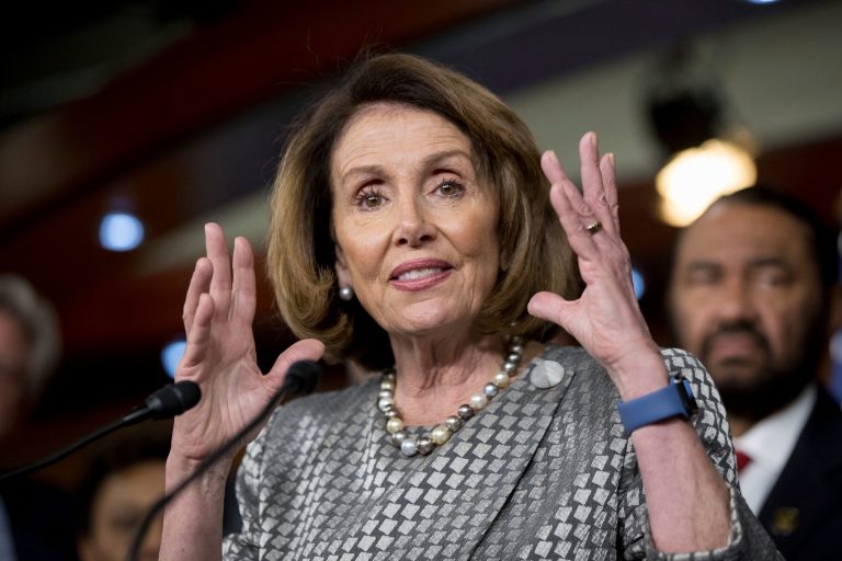 House Minority Leader Nancy Pelosi of Calif., speaks to members of the media on Capitol Hill in Washington, Thursday, May 4, 2017, after the Republican health care bill, a top-flight priority the party nearly left for dead six weeks ago, passes the House. (AP Photo/Andrew Harnik)