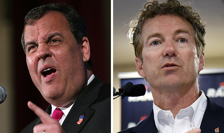 Christie body slams Paul on NSA spying: he’s made America ‘more vulnerable to attack’