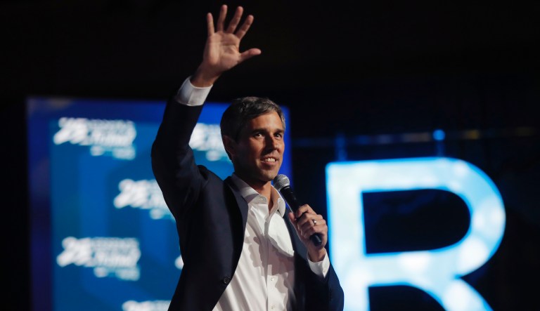 Democratic presidential candidate, former U.S. Rep Beto O'Rourke, arrives to speak at the 25th Essence Festival in New Orleans, Saturday, July 6, 2019. 
