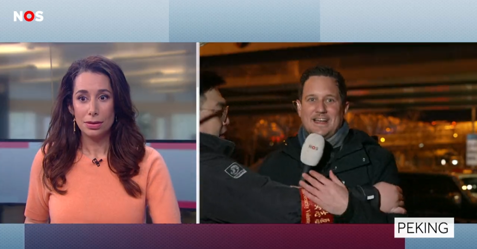 WATCH: Dutch journalist dragged away by Chinese officials during Beijing broadcast