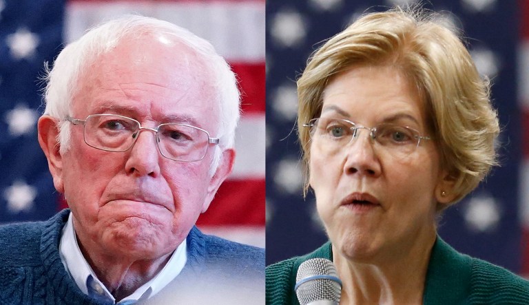 Bernie Sanders and Elizabeth Warren.